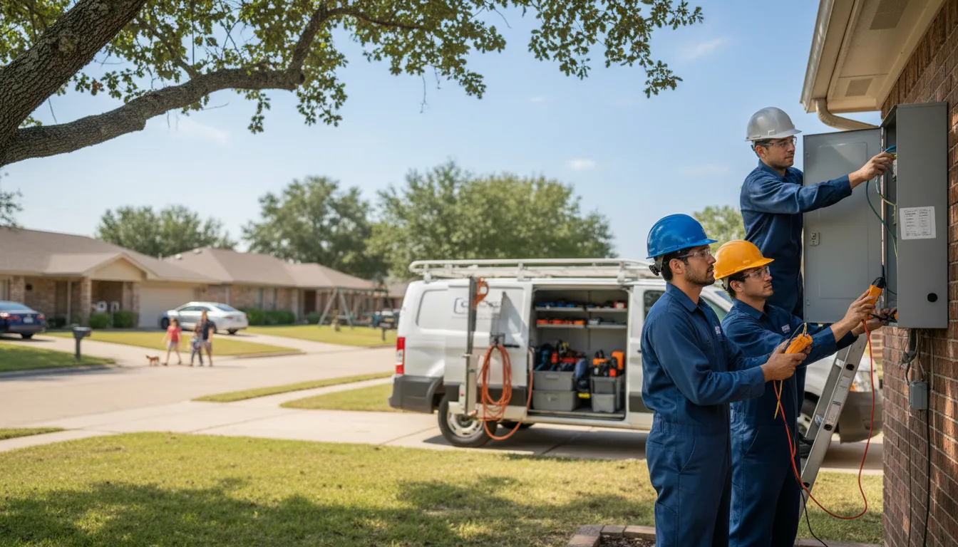 Certified electrician providing emergency electrical services in Filley, NE